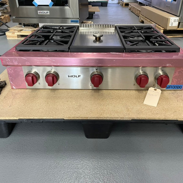 Wolf SRT364G - 36" 4-Burner Rangetop W/ Griddle