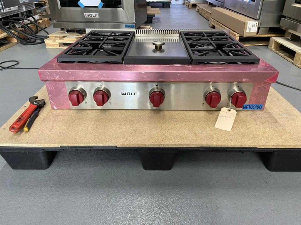 Wolf SRT364G - 36" 4-Burner Rangetop W/ Griddle
