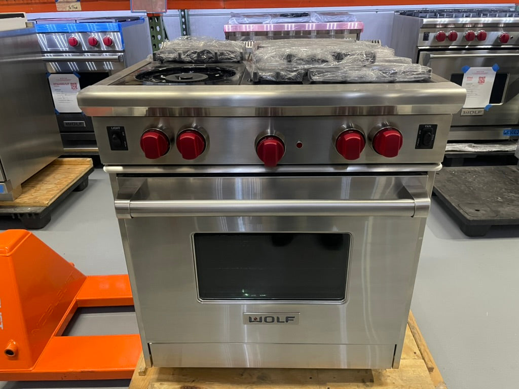 Wolf R304 - 30” 4 Burner Gas Range
