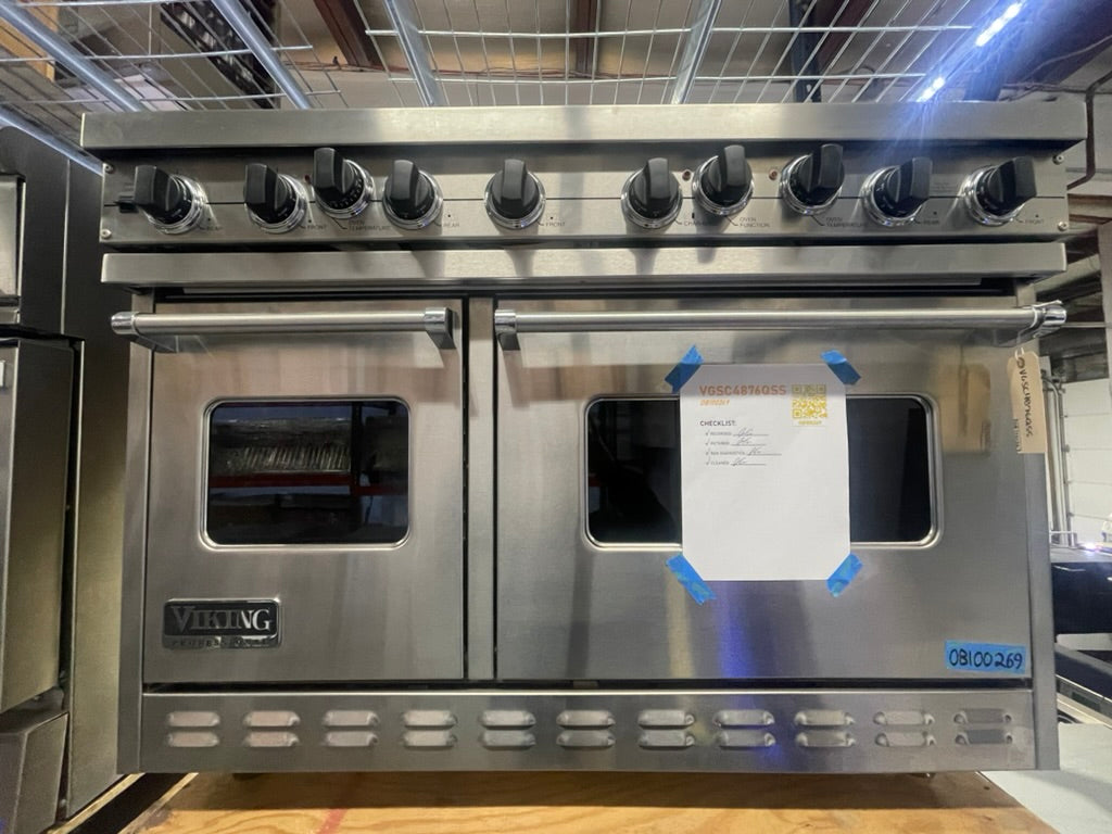 Viking VGSC4876QSS - 48" Gas Range W/ Char (OBO)