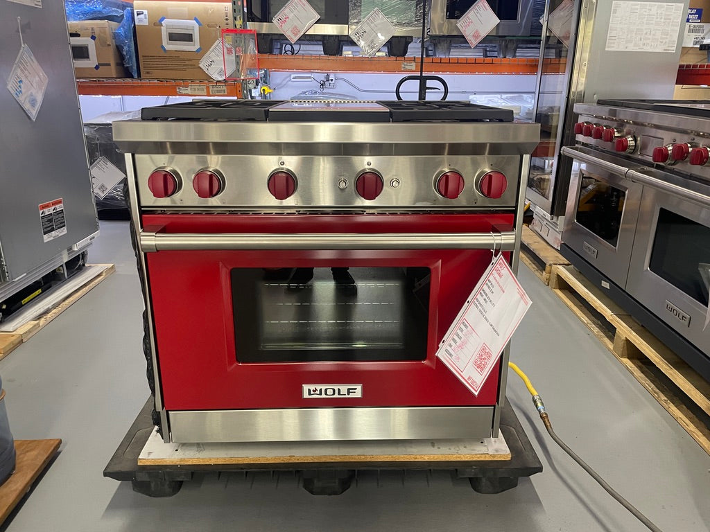 Wolf GR364G - 36” 4 Burner W/ Griddle All-Gas Range