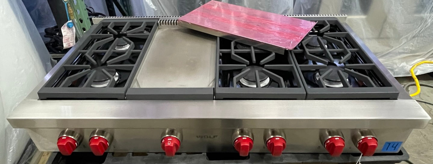 Wolf SRT486G - 48" 6 Burner Rangetop W/ Griddle