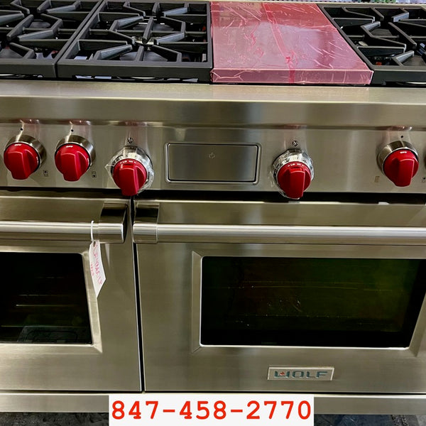 Wolf DF486C-LP - 48” 6 Burner LP W/ Char Range
