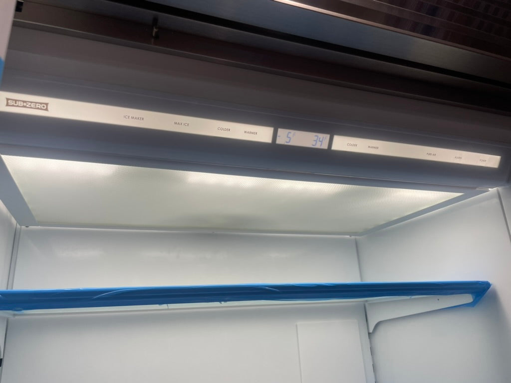 SubZero BI-36U/S/TH-LH - 36” Built-In Refrigerator W/ Freezer Drawer