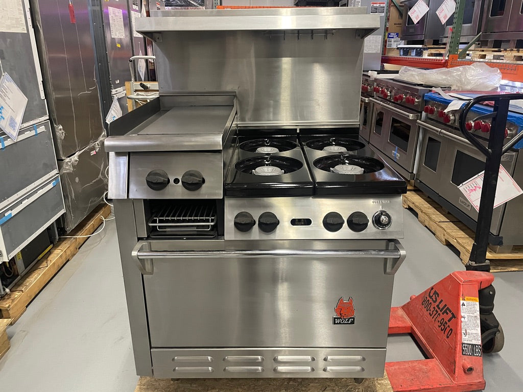 Wolf ASK37HE - 36" Commercial Gas Range