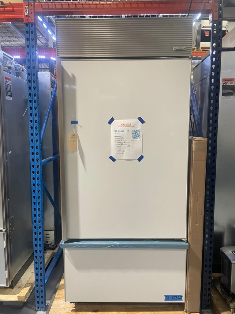 SubZero BI-36U/F-RH - 36" Overlay Over-Under Refrigerator