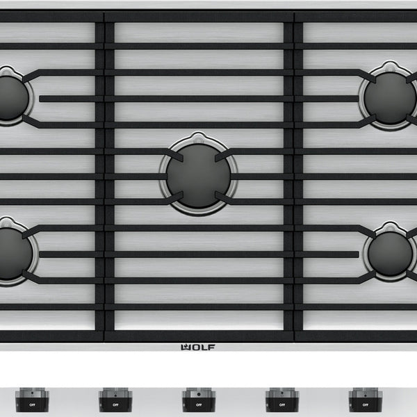 Wolf CG365C/S - 36” 5 Burner Cooktop