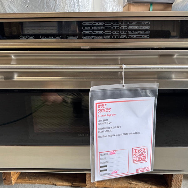 Wolf SO36U/S - 36" Legacy Single Oven