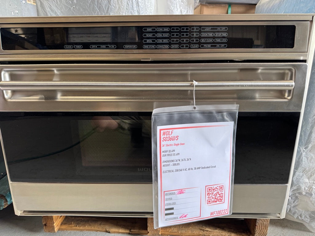 Wolf SO36U/S - 36" Legacy Single Oven