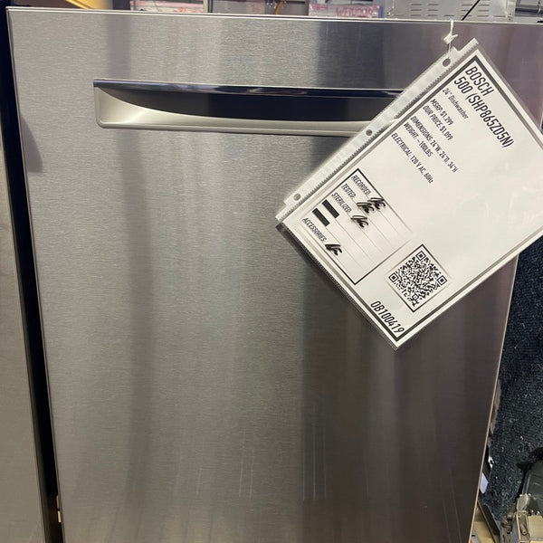 Bosch 500 SHP865ZD5N - 24" Stainless Steel Dishwasher