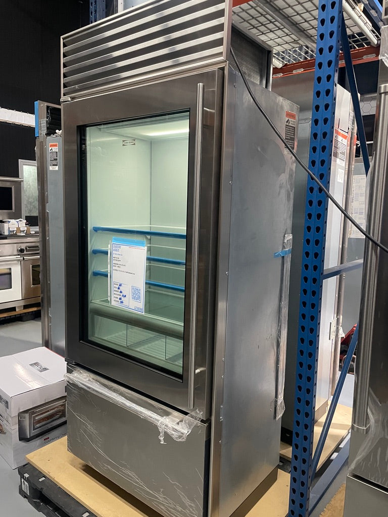 SubZero 650G/S-Left Hinge 36" Over-Under Refrigerator/Freezer W/ Glass Door