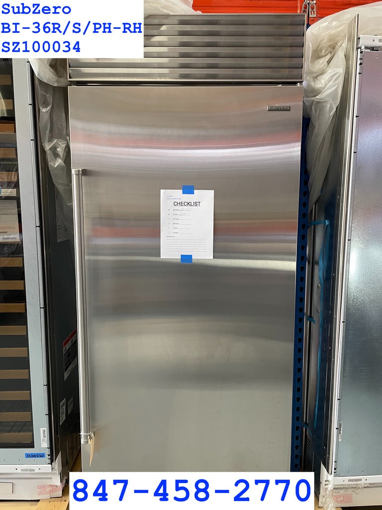 SubZero BI-36R/S/PH-RH - 36” Built-In Refrigerator