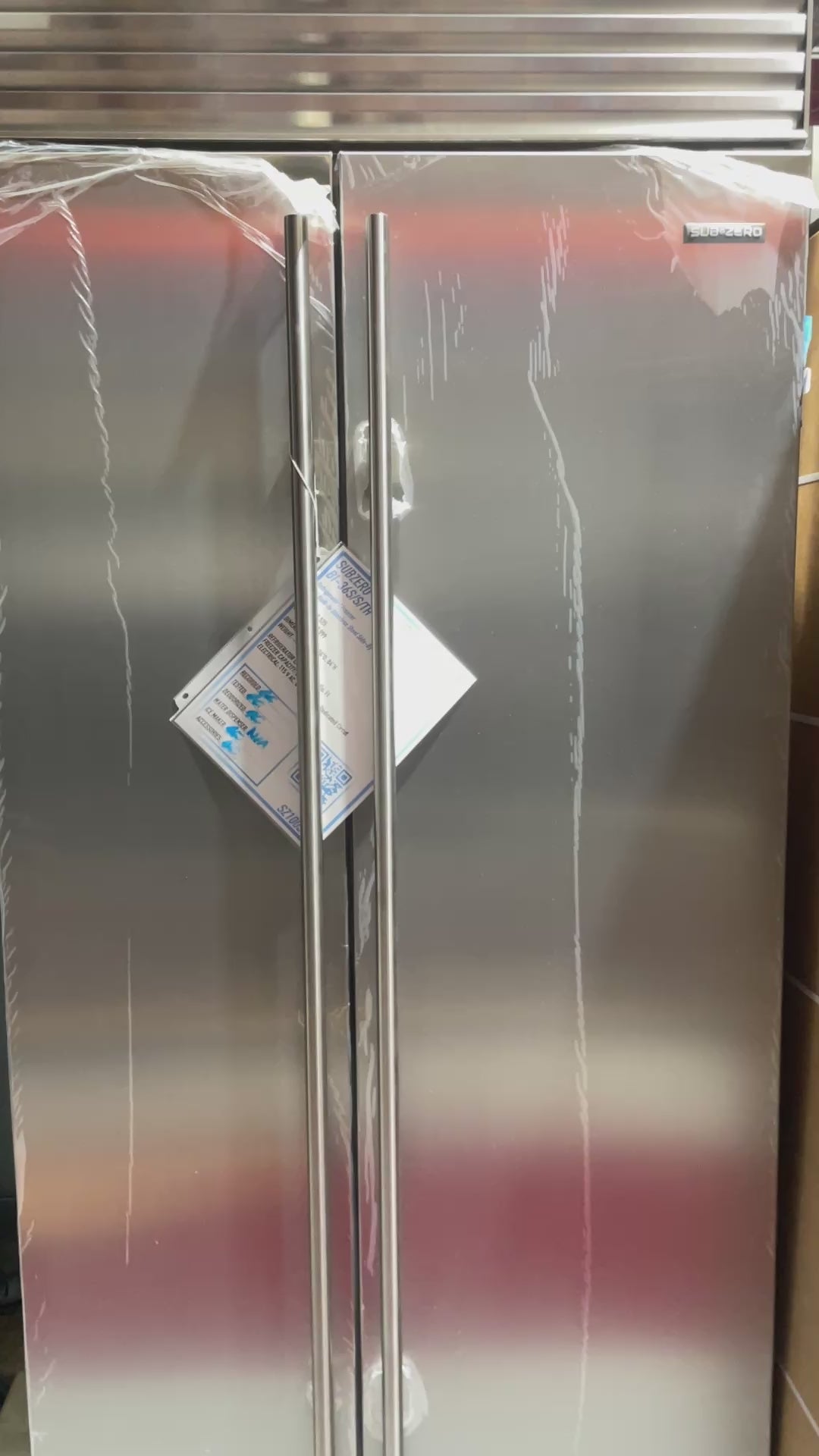 SubZero BI-36S/S/PH - 36” Side-By-Side Refrigerator W/ Freezer