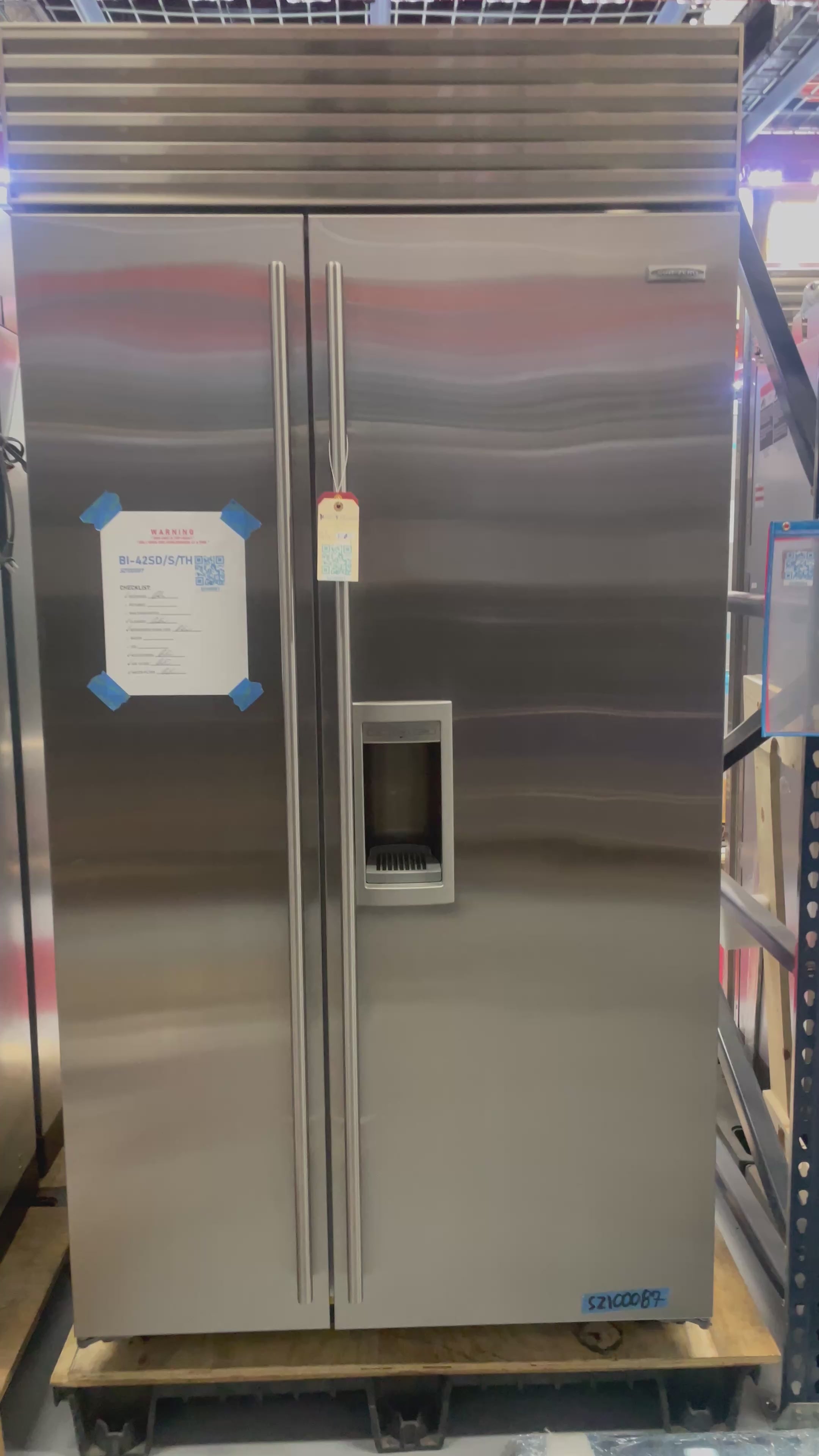 SubZero BI-42SD/S/TH - 42” Side-By-Side Refrigerator