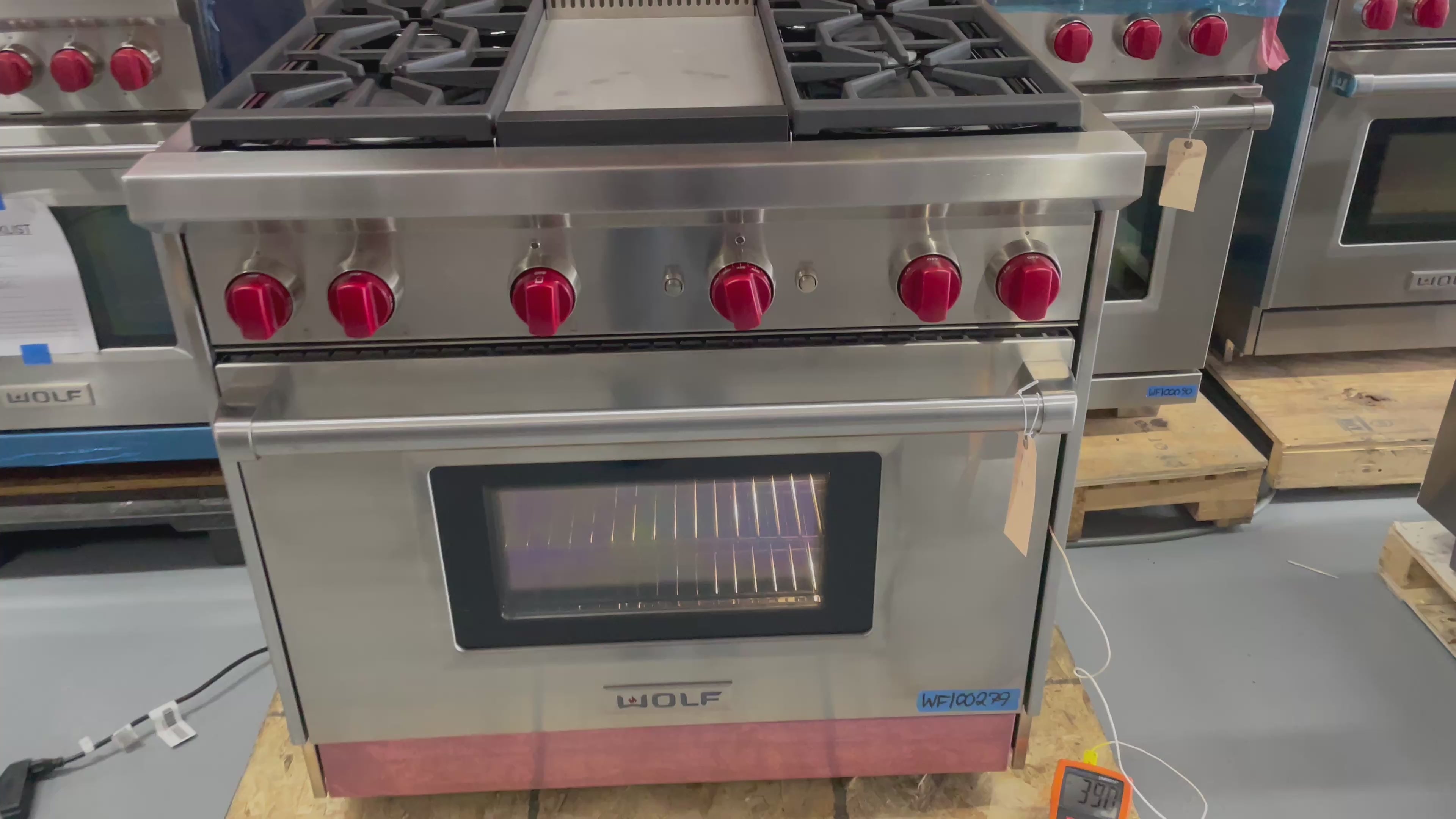 Wolf GR364G - 36” 4 Burner W/ Griddle All-Gas Range