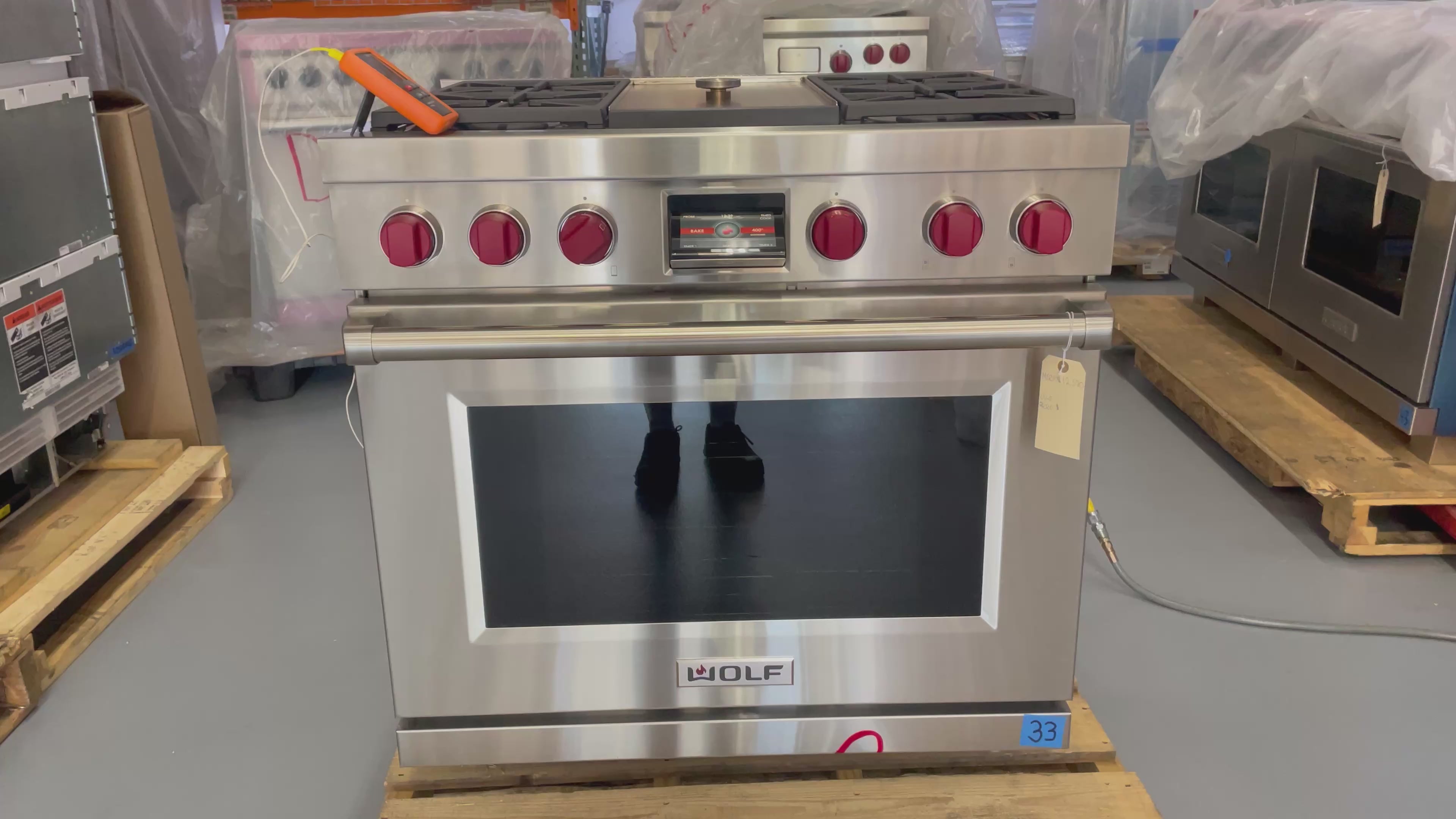 Wolf DF36450G/S/P - 36” 4-Burner Range W/ Griddle