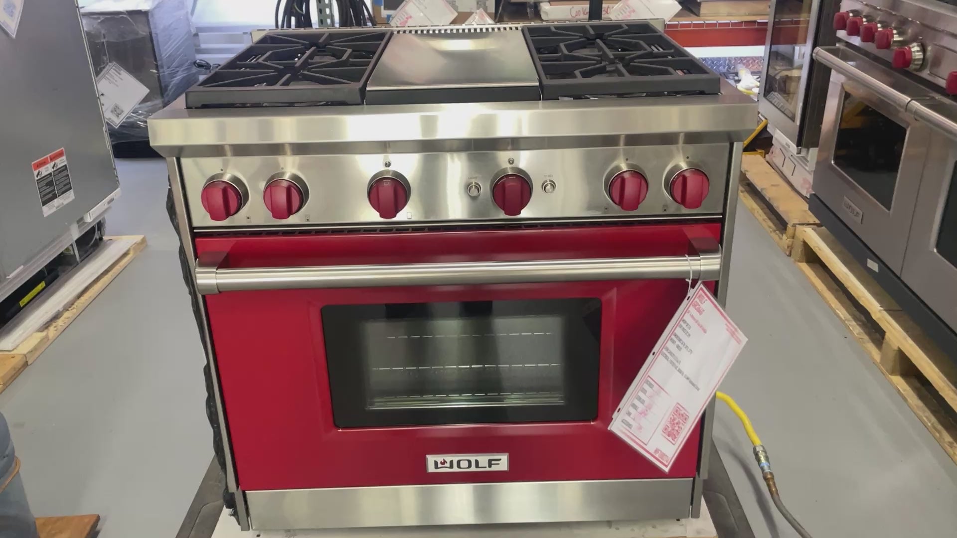 Wolf GR364G - 36” 4 Burner W/ Griddle All-Gas Range