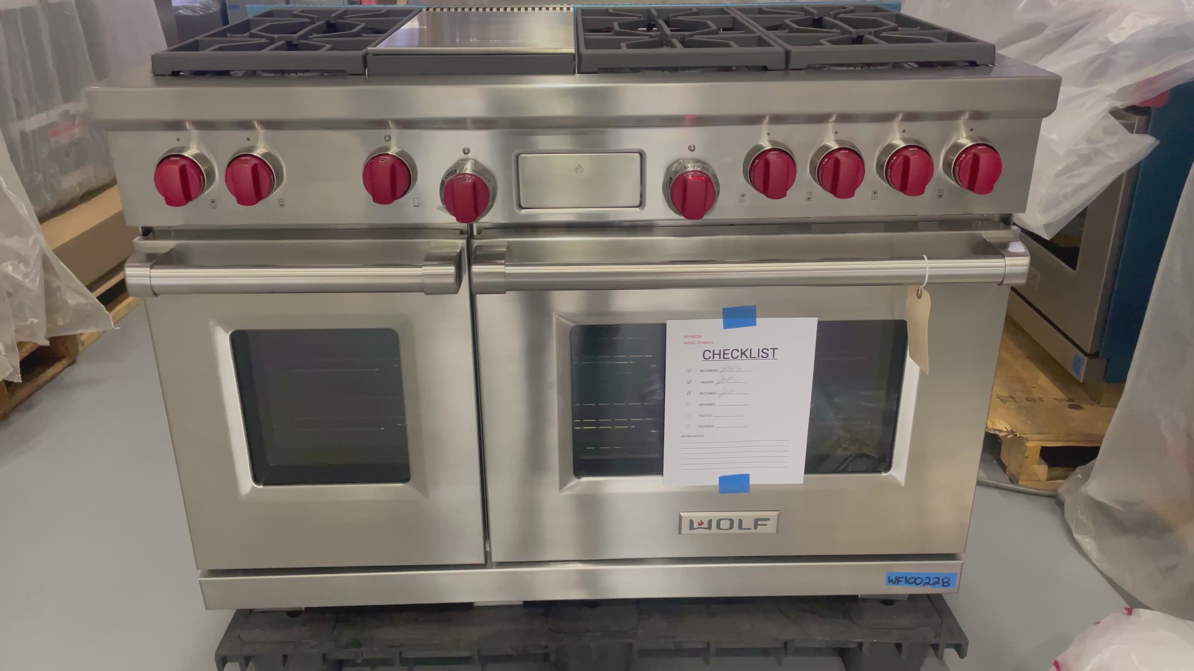 Wolf DF486G-3 - 48” 6 Burner Dual Fuel Range W/ Griddle