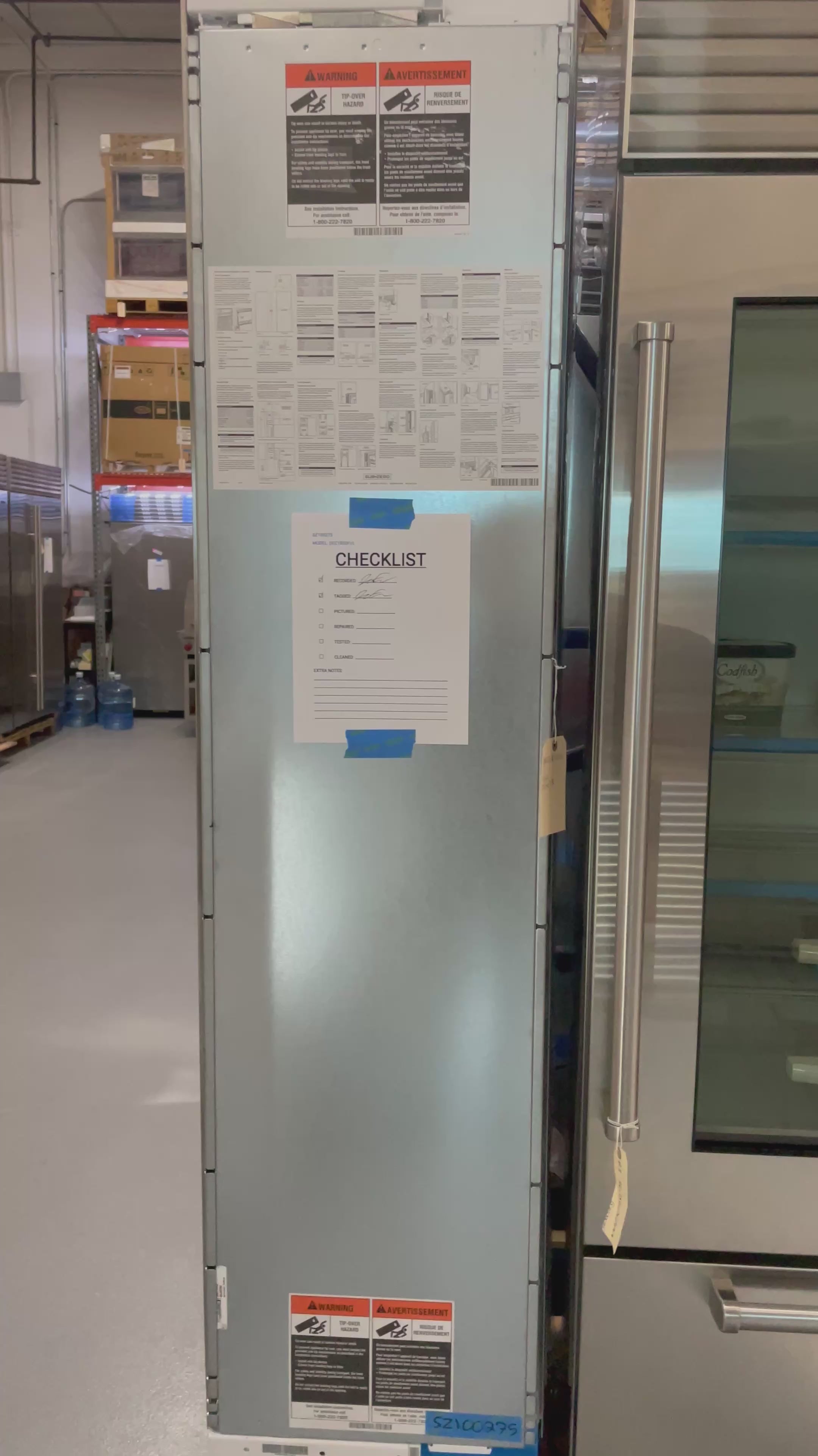 Sub Zero DEC1850FI - 18" Designer Column Freezer with Ice Maker - Panel Ready