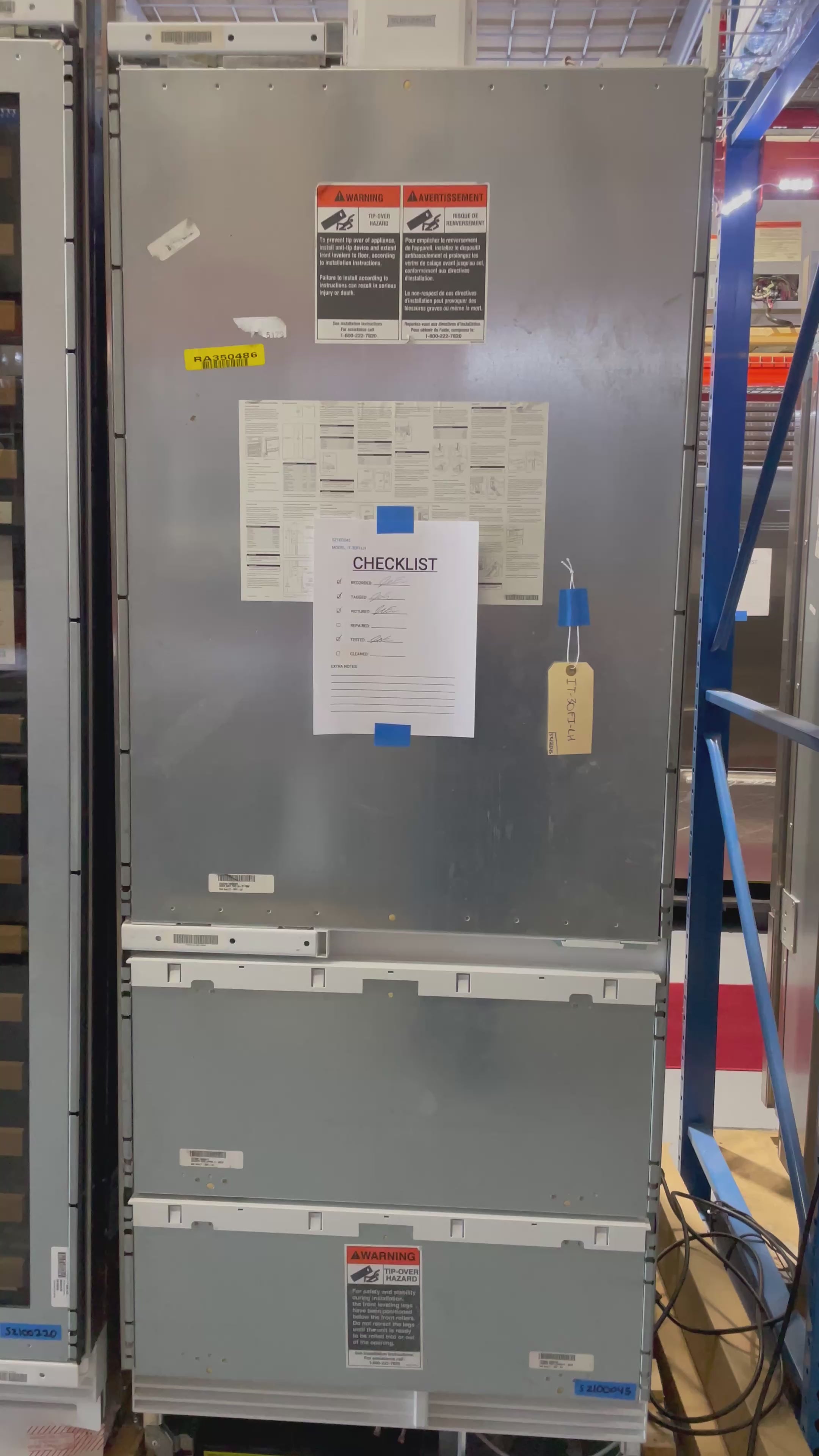 SubZero IT-30FI-LH - 30” Column Freezer W/ Drawers